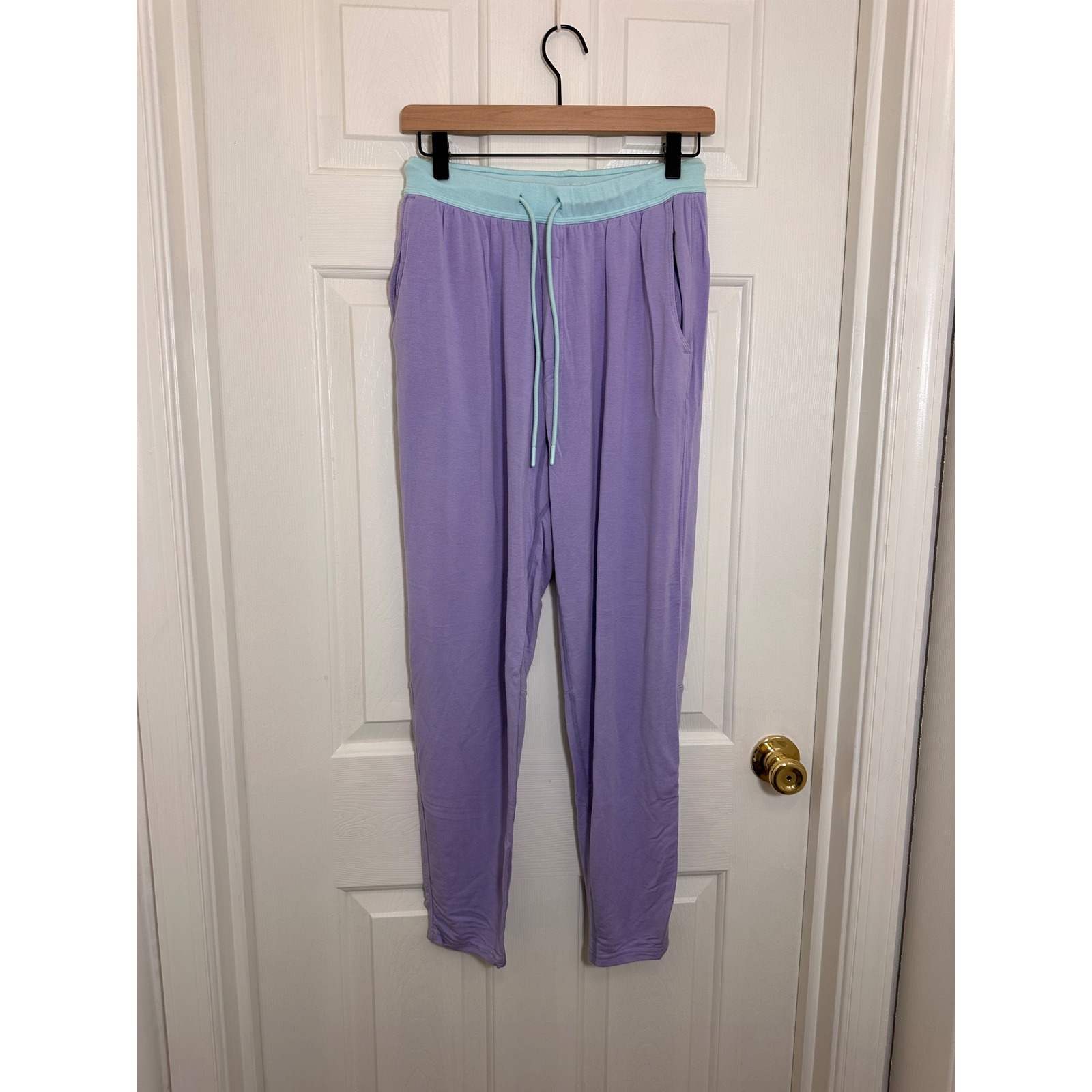 Jambys Women Purple Mint Modal Pajama Set Long Sleeve Jamtee Long Jambys S — image 5 of 7